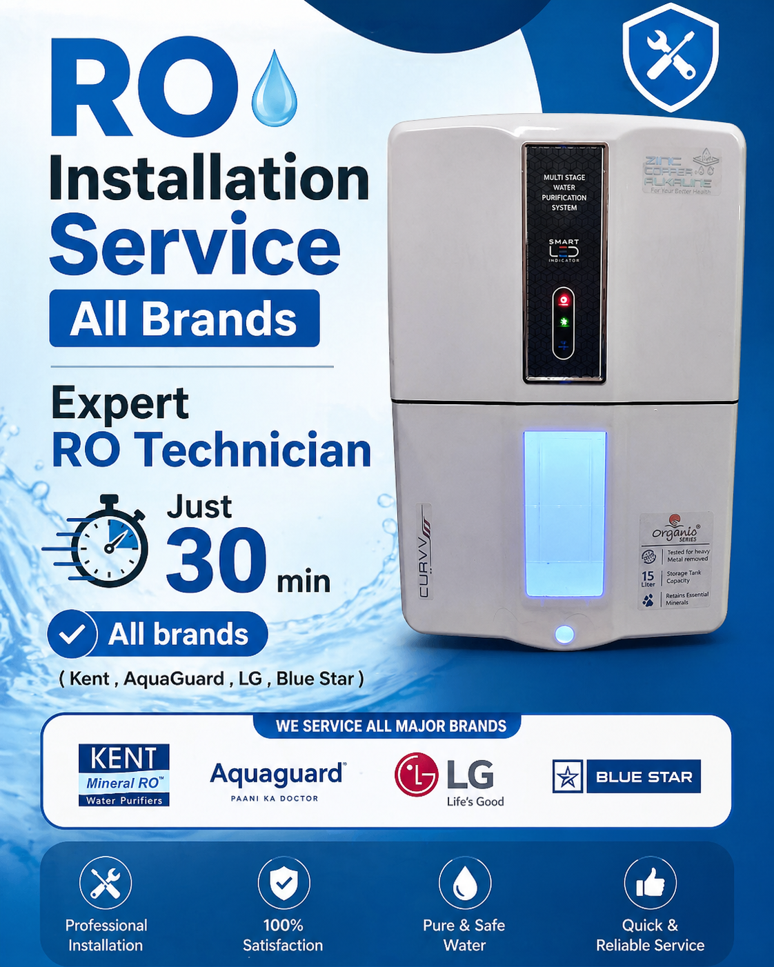 RO Installation Service Fast all brans